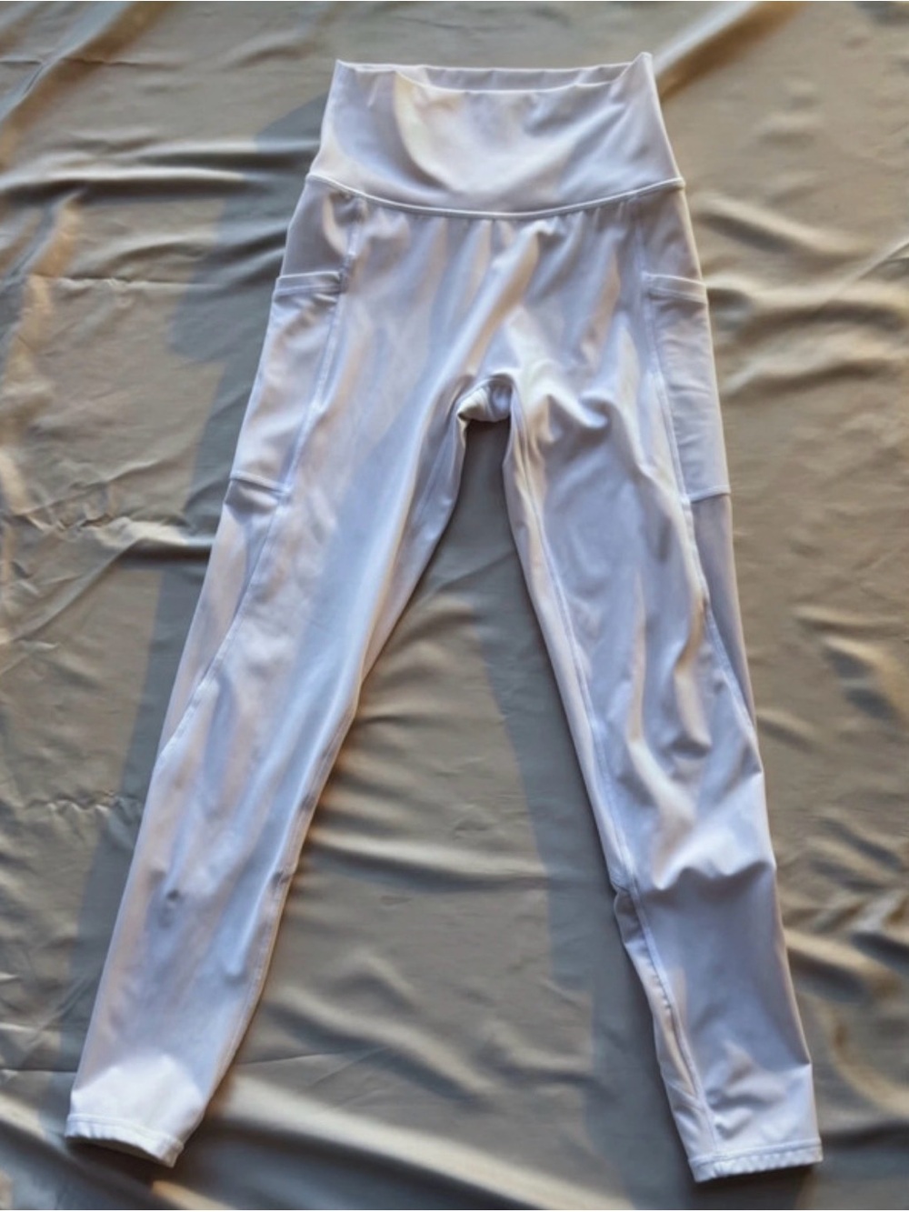 Aerie White High-Waist Athletic Leggings